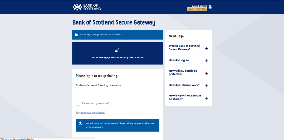 How to connect a Bank of Scotland business account to Business Finance ...